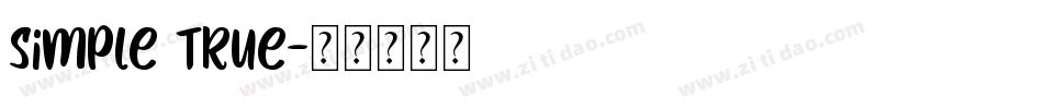 Simple true字体转换